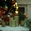 Golden spray paint mini restaurant led candles flameless moving wick led candle - Image 3