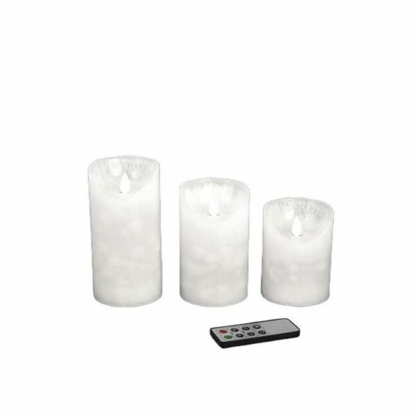 3x4 moving flame led wax candles with real flame