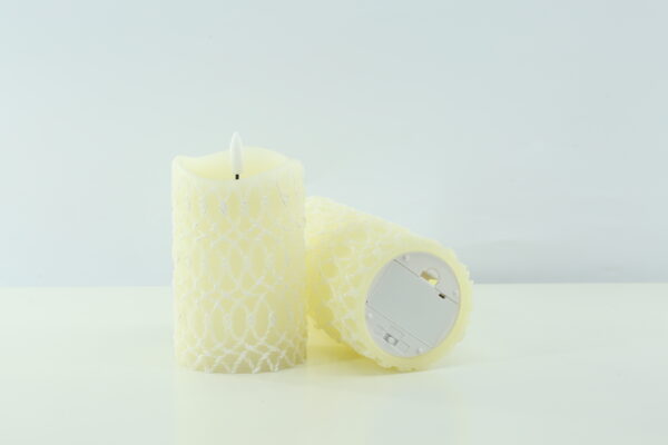 Flameless Candles Battery Operated Real Wax Pillar LED  Pillar LED  Wax Candles Set - Image 2