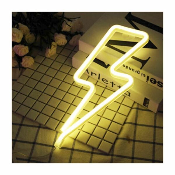 Lighting shaped small decorative led acrylic neon custom flex sign led for sale