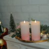 Light pink led wax candle decorative wedding moving flame led candle - Image 6