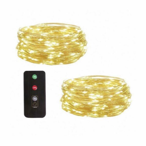 String lights outdoor led solar battery light