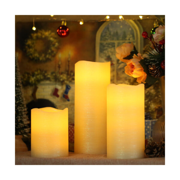 Beautiful design small led wax candles led dinner candle  for home decoration