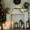 12.5X40CM New arrival luminara flameless battery operated real wax pillar bougie led candle light - Image 4