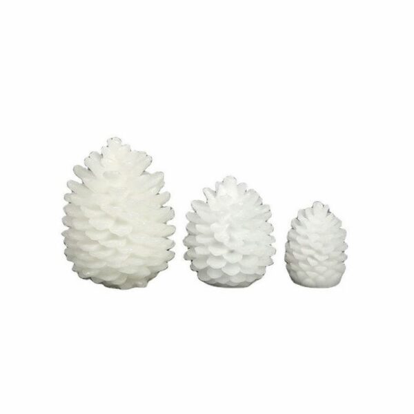 Good quality real wax flicker pineapple pine cone candles for christmas xmas decorative