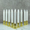 Window Candles Battery Operated with Gold Removable Candle Holders with 10 Key Remote Control - Image 2