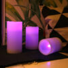 New arrival color change rustic moving wick led flameless candle set - Image 5