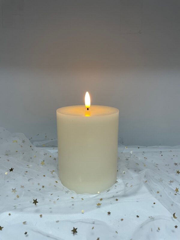 10cm x 12cm Wax& Plastic 4x5" LED bullet candle light - Image 2