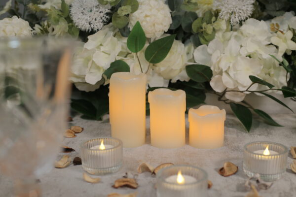 Beautiful design flicker led pillar candles warm white led candle light - Image 3