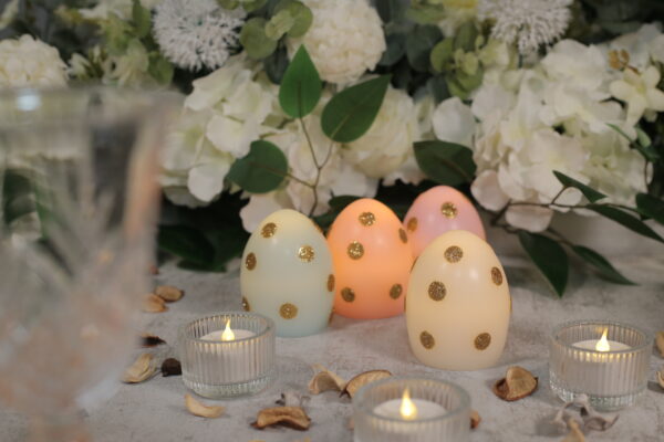 Good price high quality egg shape Easter decoration led candle battery candle - Image 4