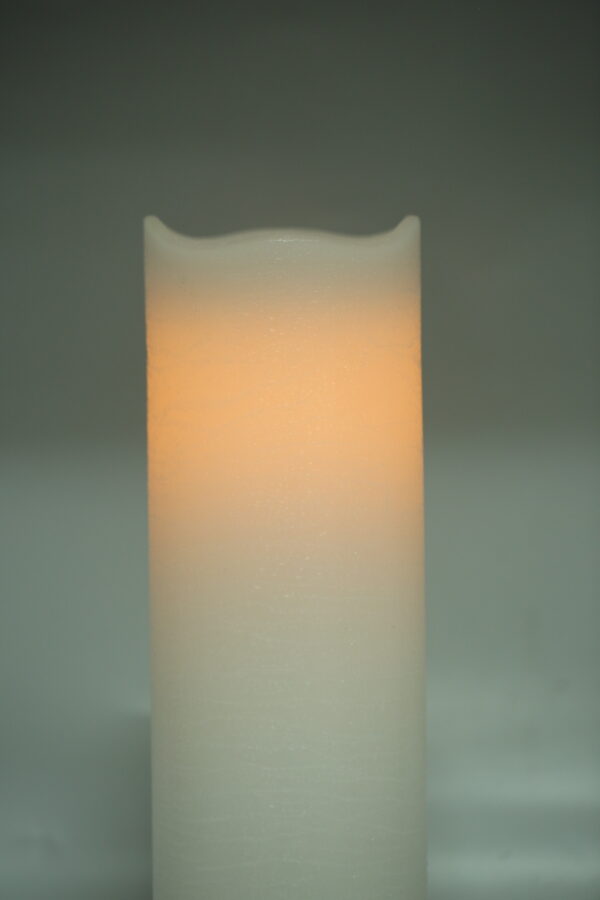 12.5X40CM New arrival luminara flameless battery operated real wax pillar bougie led candle light - Image 2