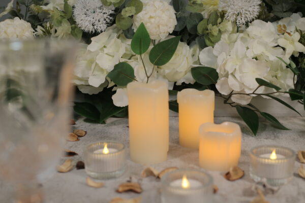 Beautiful design flicker led pillar candles warm white led candle light - Image 2