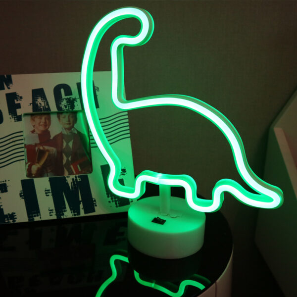 Dinosaur green light wholesale custom acrylic portable decorative led neon sign - Image 5