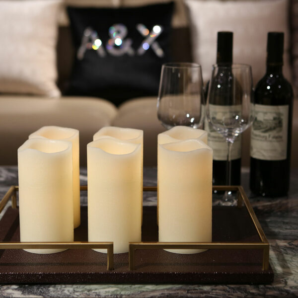 New arrival luminara flameless battery operated real wax pillar bougie led candle light - Image 4