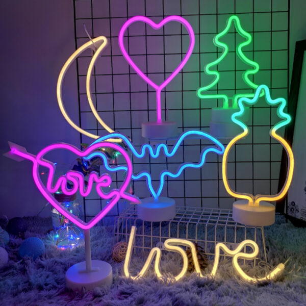 Hot selling powered plastic LED love outdoor sign neon light - Image 6