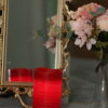 New arrival 3 per set Christmas Decoration plastic bougies battery red flickering flameless led candle - Image 6