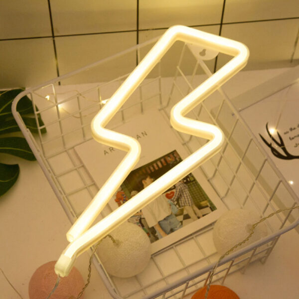 Lighting shaped small decorative led acrylic neon custom flex sign led for sale - Image 2