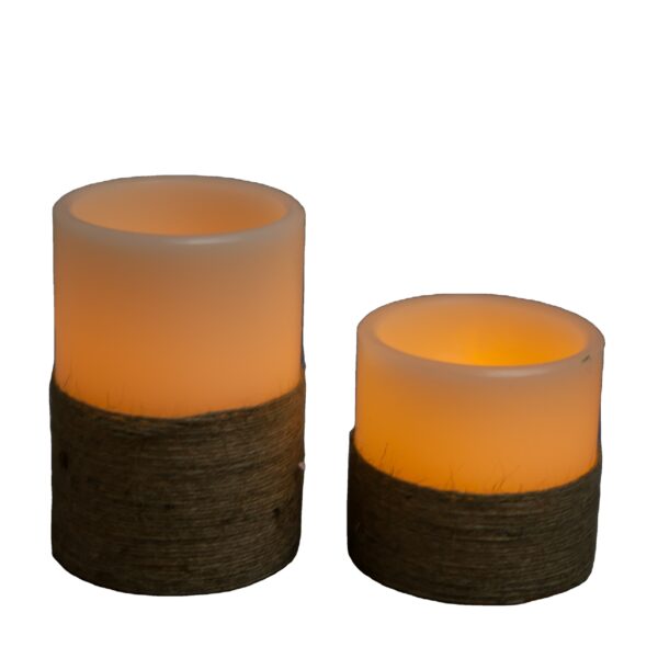 Artificial design led real wax candle