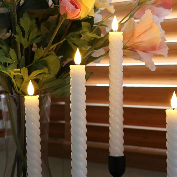 Delicate colors warm Light decorative moving flame no fire led candles for dinner - Image 6