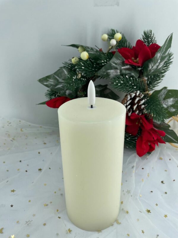 7.5cm x 15cm Wax& Plastic 3x6" LED bullet candle light - Image 5