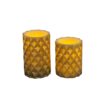 LED candle with concave pyramid,golden color