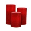Electric Battery Operated LED flameless candle light with glitter