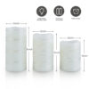 Hot sale string lights custom Ivory Real Wax Pillar decorative lamps led candle set - Image 6