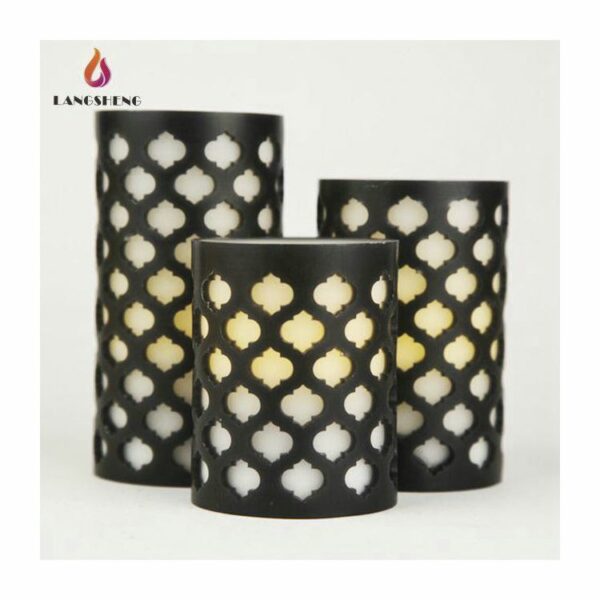 Amazon Hot Seller Custom Design Festival Decoration Wax Light led Candle with remote control