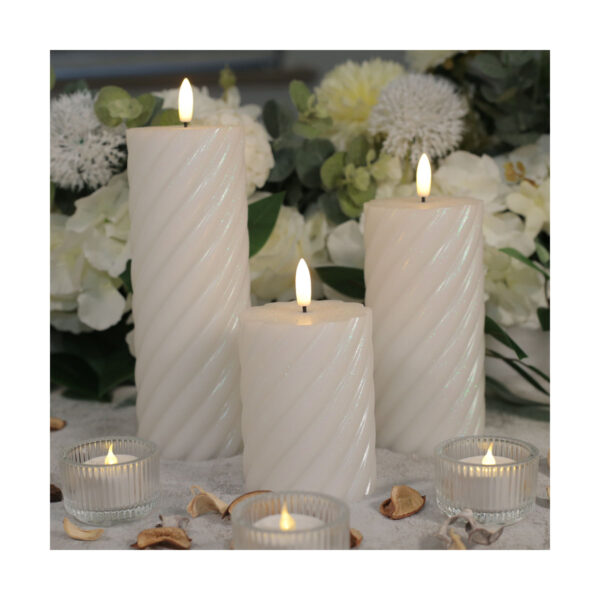 Modern design no fire glim led candle battery powered candles for decoration