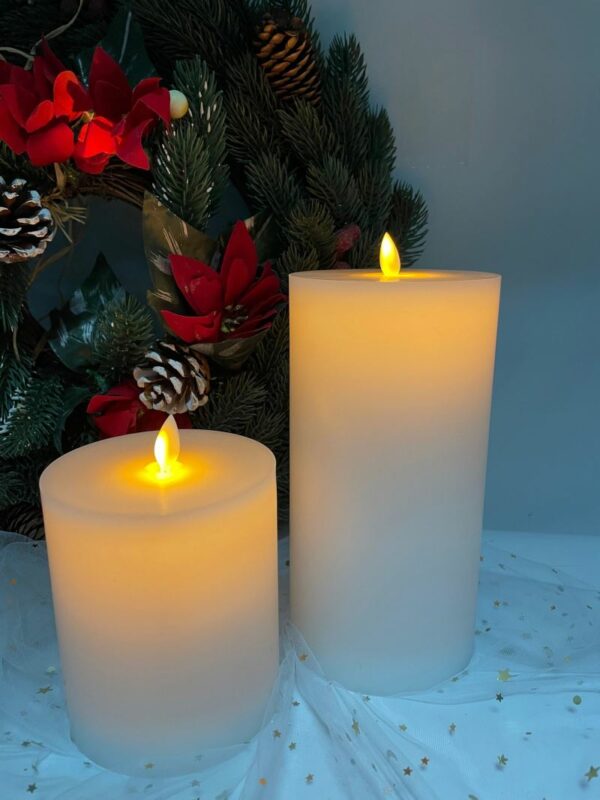 10cm x 12cm Wax& Plastic 4x5" LED Swing candle light - Image 2