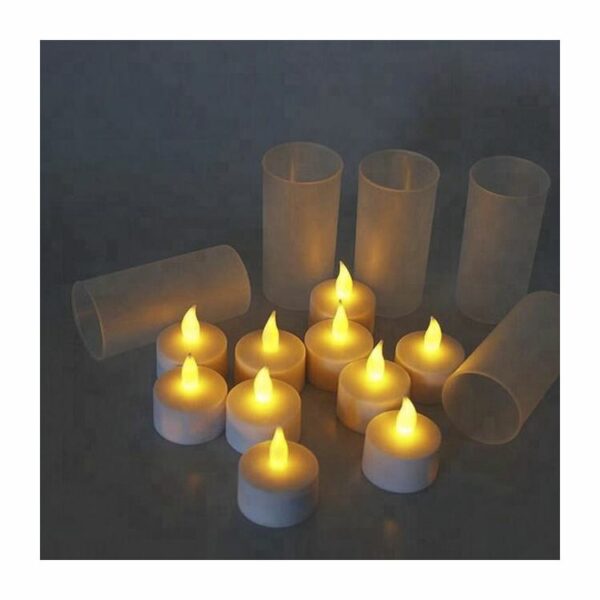 Pillar Decoration Colorful Electric Battery Operated Flameless Wax LED Candle - Image 2