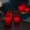 New arrival 3 per set Christmas Decoration plastic bougies battery red flickering flameless led candle - Image 3
