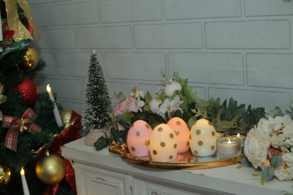 Good price high quality egg shape Easter decoration led candle battery candle - Image 6