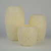 Drum shaped LED flameless wax candle carved with faviform finish - Image 4