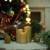 Golden spray paint mini restaurant led candles flameless moving wick led candle - Image 2