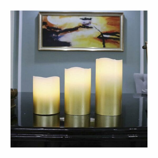 Top selling new design wedding gifts wax candle pillars for Christmas party