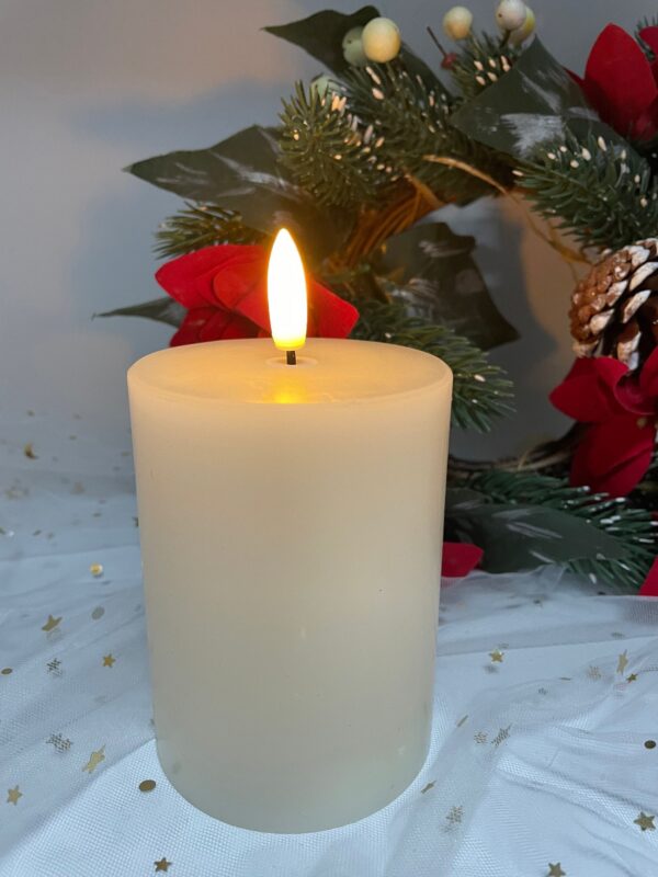 7.5cm x 10cm Wax& Plastic 3x4" LED bullet candle light - Image 5