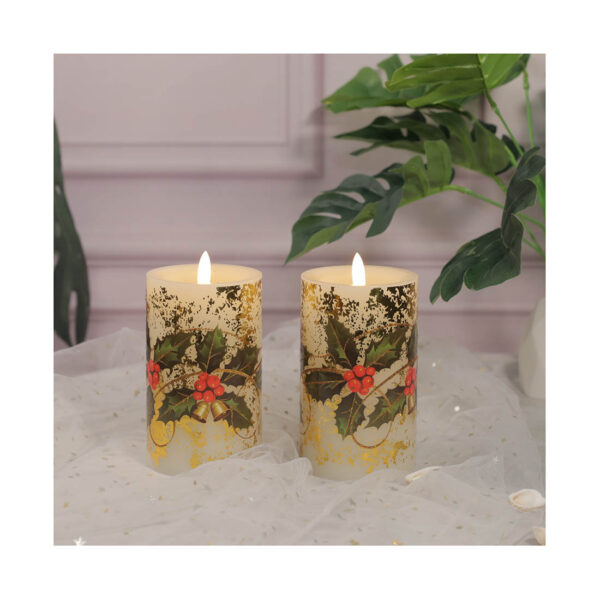 2 pack attractive design flameless led light battery powered light candle