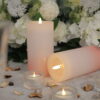 Light pink led wax candle decorative wedding moving flame led candle - Image 3