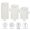 New arrival 3 per set key remote plastic bougies battery paraffin wax flameless led candle - Image 6
