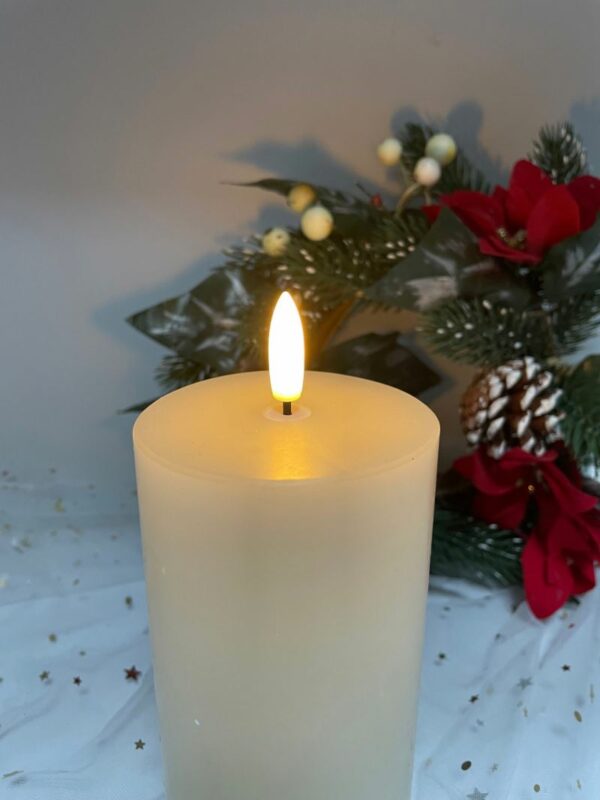 7.5cm x 15cm Wax& Plastic 3x6" LED bullet candle light - Image 3