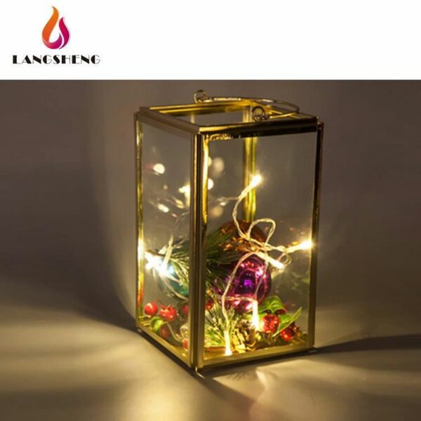 Wholesale factory direct sales fashionable led Christmas metal lantern - Image 4