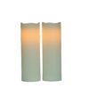 12.5X40CM New arrival luminara flameless battery operated real wax pillar bougie led candle light
