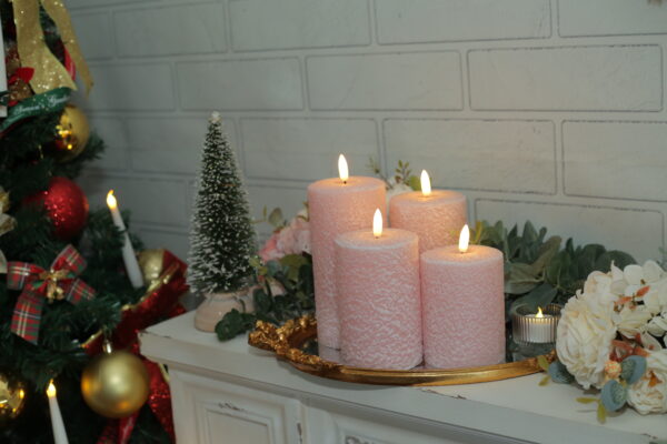 Good quality moving flame candle birthday party pink led candle for decoration - Image 3