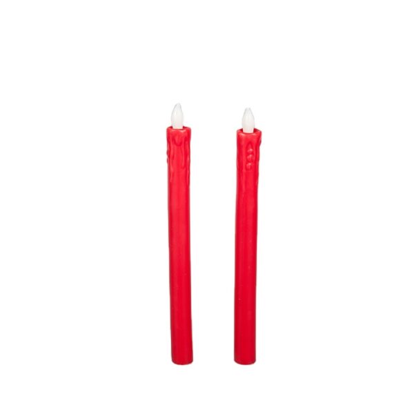 Wholesale Custom design table dinner 8 inch battery operated flicker led taper long household candles