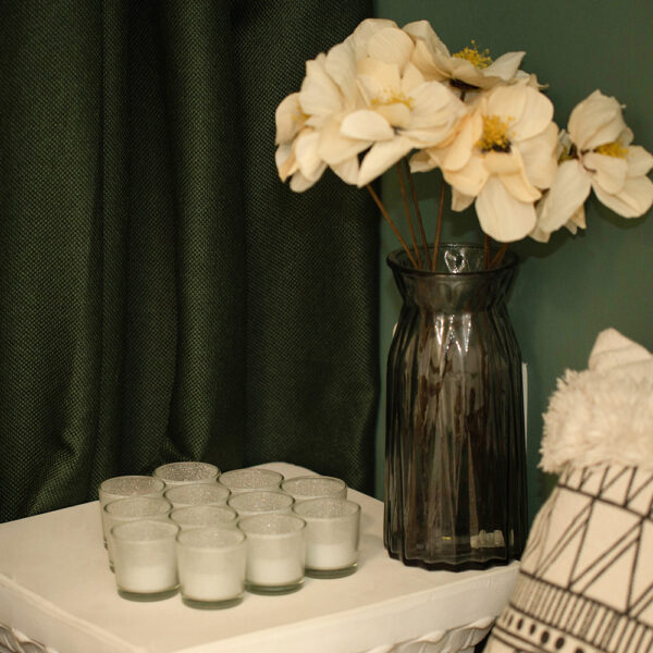 sliver votive candle holders with tea light - Image 2