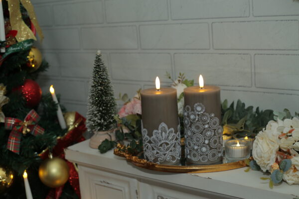 Beautiful design led artificial flickering flameless candle light moving wick led candles - Image 5