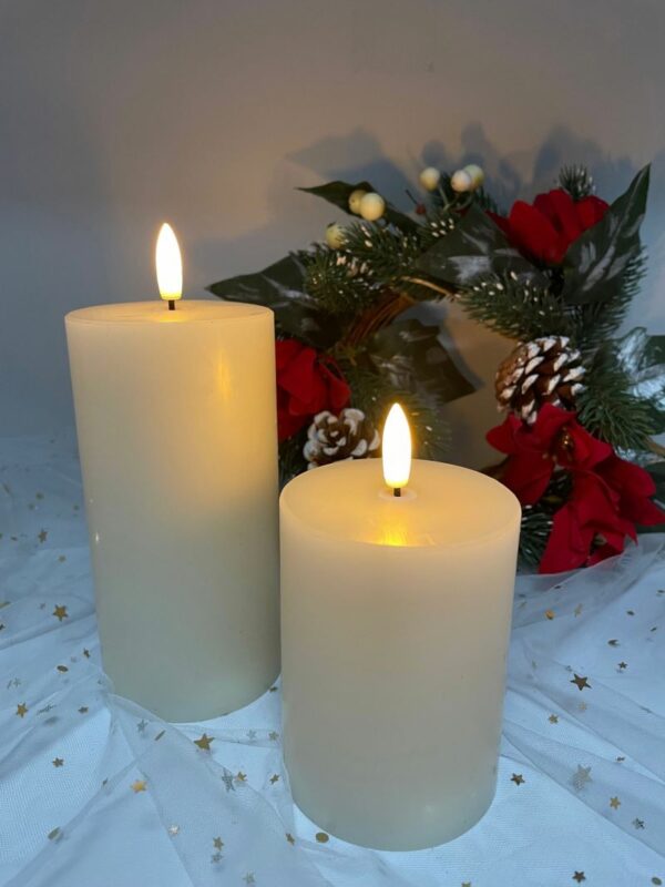 7.5cm x 15cm Wax& Plastic 3x6" LED bullet candle light - Image 2