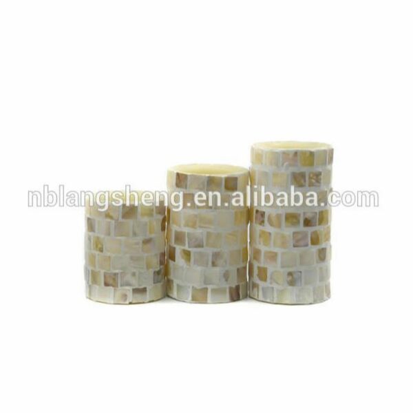 LED mosaic candle with insert - Image 3