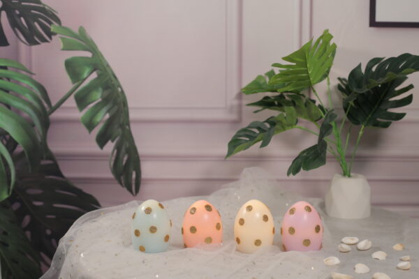 Good price high quality egg shape Easter decoration led candle battery candle - Image 5